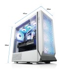 ATX-Midi Thermaltake Ceres 500 TG, weiss, ARGB 